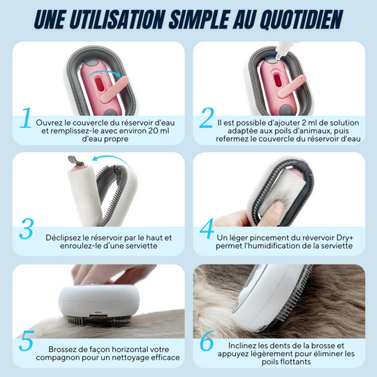 Brosse de Toilettage NotiClean™  | Chien & Chat